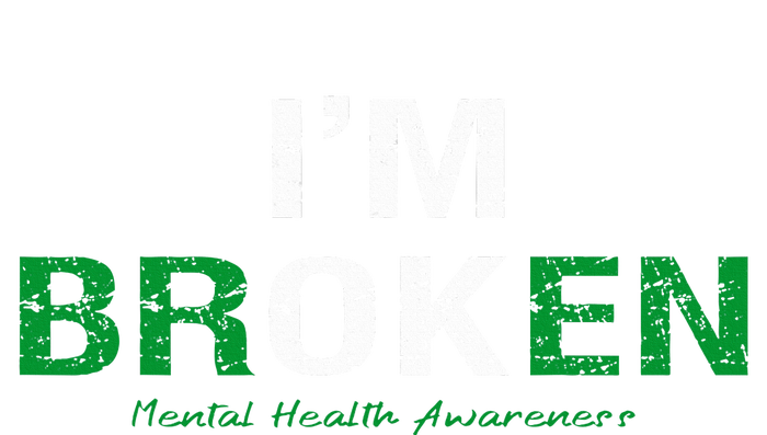 IM Broken Mental Health Awareness Invisible Illness IM Ok Women's Long Sleeve Flannel Pajama Set 