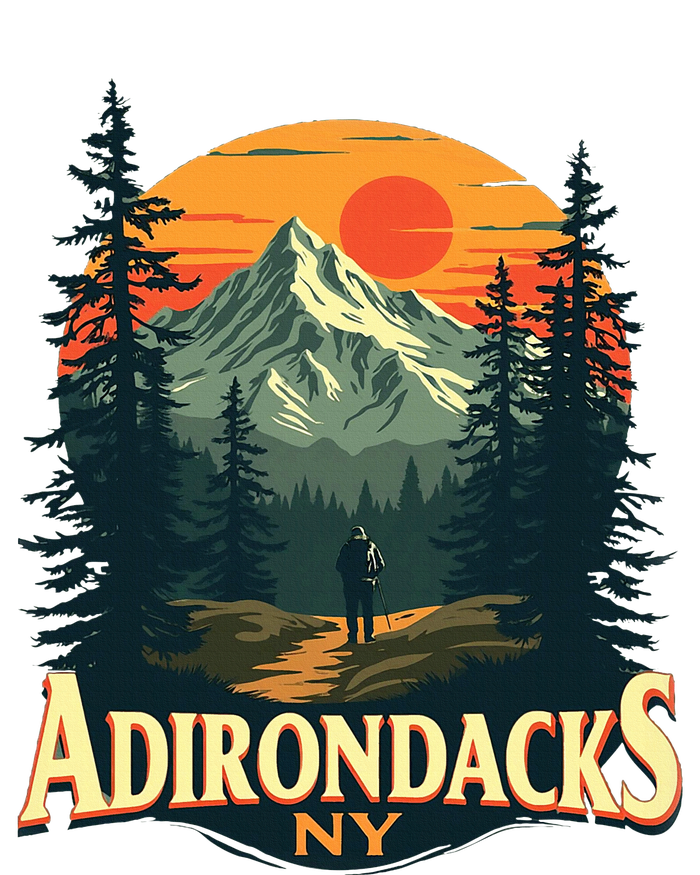 Adirondacks Ny Hiking Mountains Nature Lovers Design T-Shirt