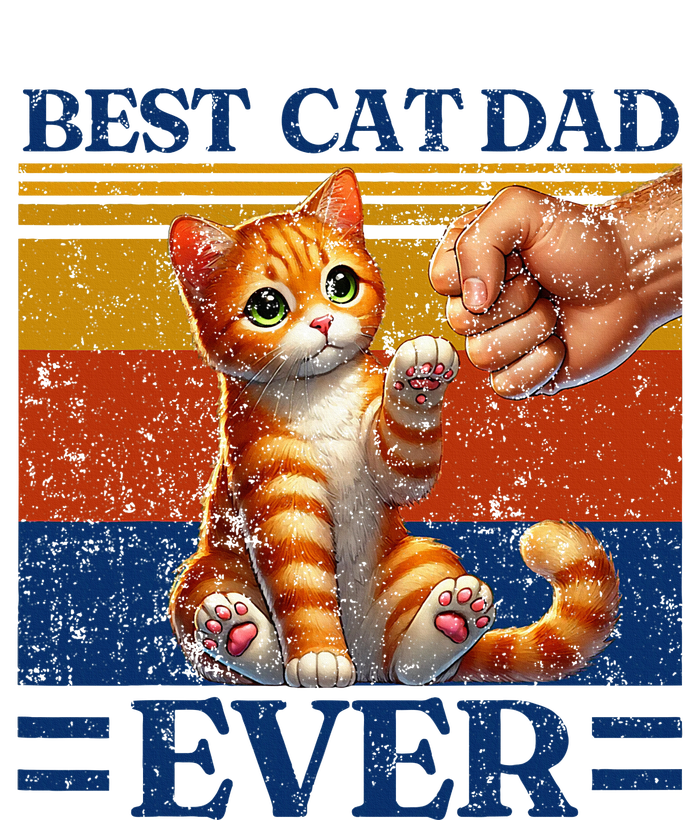 Best Cat Dad Ever Vintage Best Tabby Cat Dad Orange Tabby Magnet