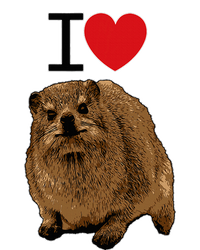 I Love Rock Hyrax I Love Daisies I Love Rock Rabbit T-Shirt