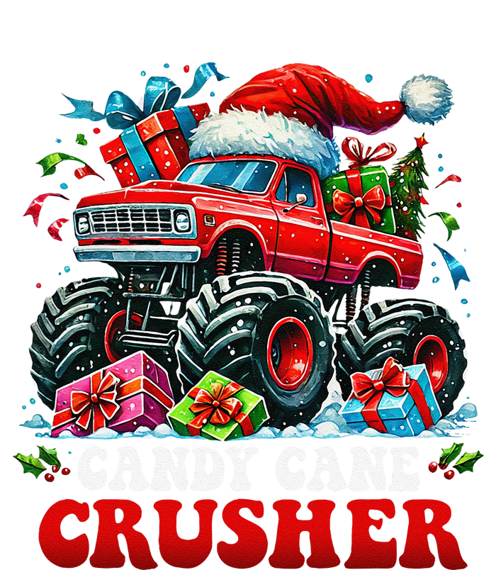 Christmas Candy Cane Crusher Xmas Monster Truckboy T-Shirt