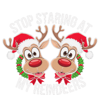 Stop Staring At My Reindeers Boobs Ugly Gag Xmas Sweater T-Shirt