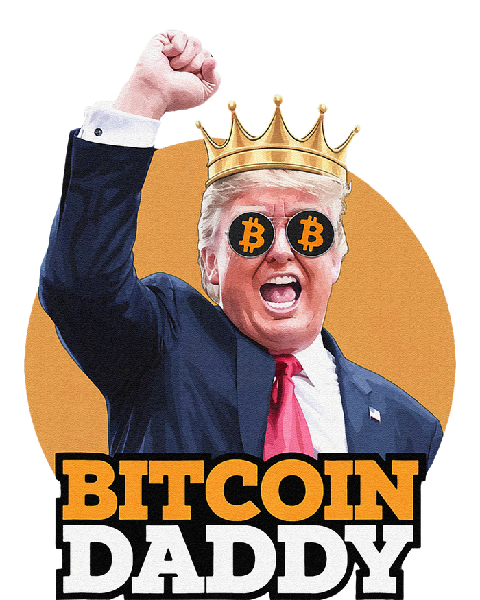 Cute Bitcoin Daddy Trump Crypto King Money Evolution T-Shirt