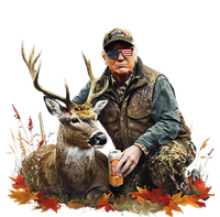 Retro Trump Hunting Deer Funny Reindeer Drinking Beer T-Shirt