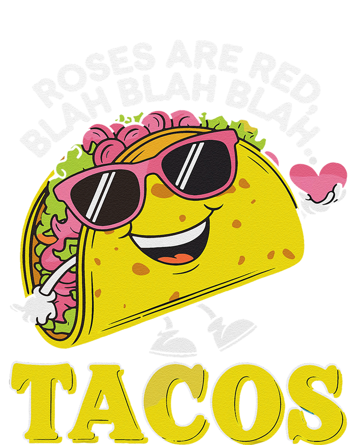 Roses Are Red Blah Tacos Valentine Day Food Lover Yupoong Adult 5-Panel Trucker Hat