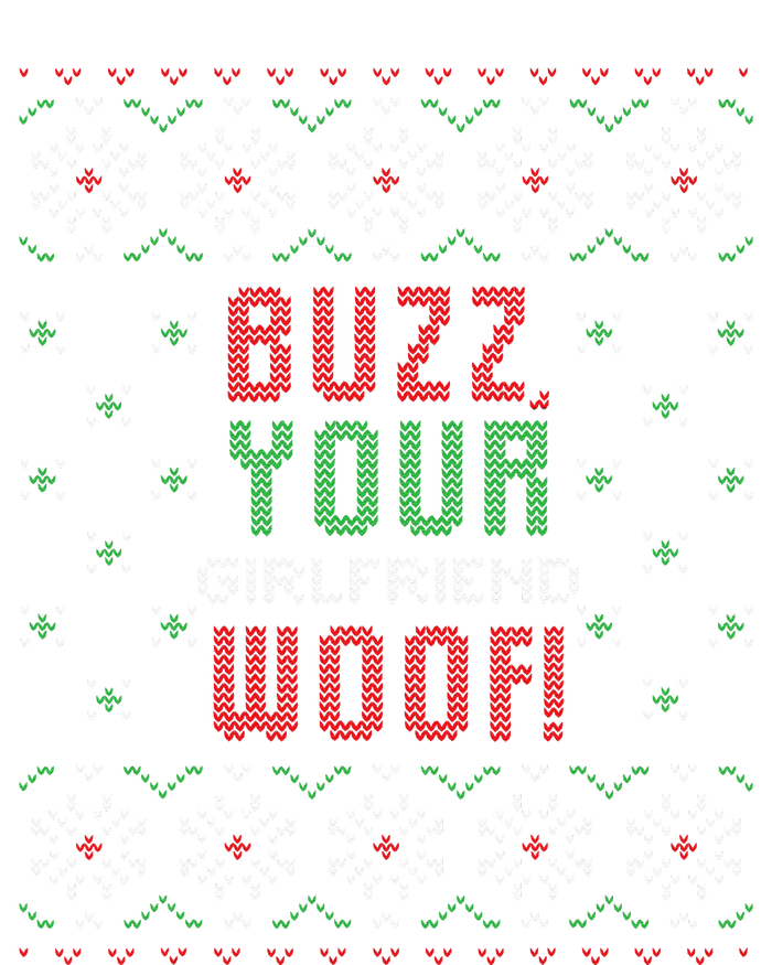 Buzz Xmas Your Girlfriend Woof! Ugly Christmas Sweater Softstyle Adult Sport Polo