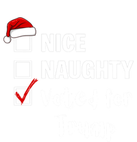 Nice Naughty Voted For Trump Funny Santa Claus Christmas Gift Women's V-Neck T-Shirt