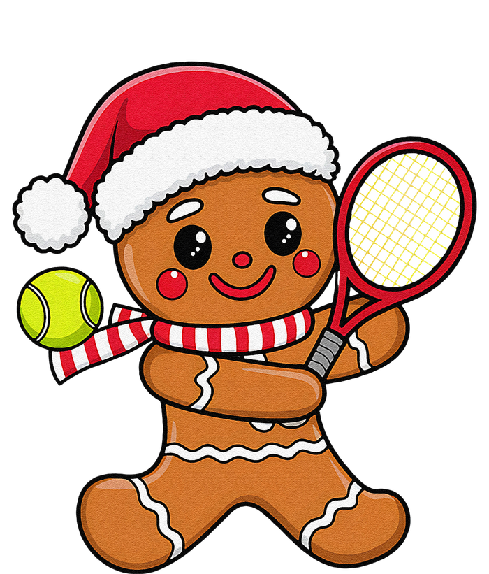 Gingerbread Man Christmas Tennis Ball Player Lover Xmas Sustainable Beanie