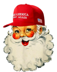 Retro Make Christmas Great Again Trump Christmas Maga Santa Gift Pom Pom 12in Knit Beanie