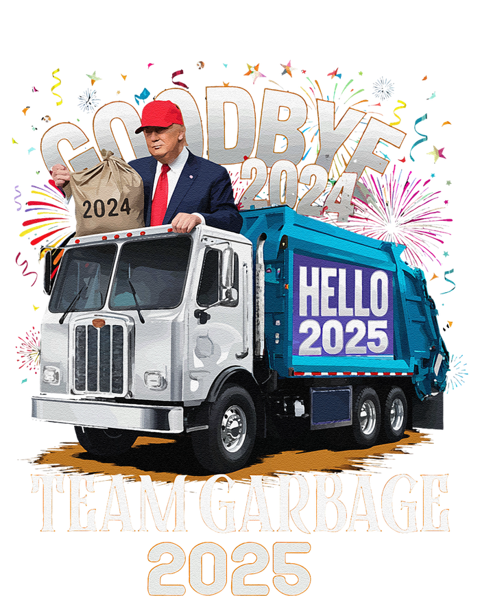 Goodbye 2024 Hello 2025 Happy New Year 2025 Team Garbage Cooling Performance Long Sleeve Crew