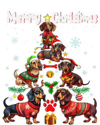 Dachshund Dogs Merry Christmas Tree Funny Dog Lovers Xmas T-Shirt