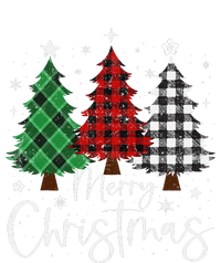 Merry Christmas 3 Xmas Trees Buffalo Plaid Family Matching T-Shirt