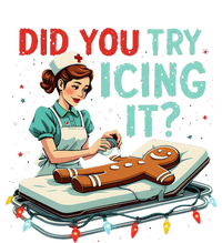 Did You Try Icing It Funny Nurse Christmas Gingerbread Xmas Cooling Performance Long Sleeve Crew