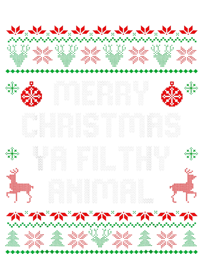 Merry Christmas Animal Filthy Ya Xmas Family Pajama T-Shirt