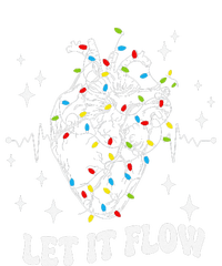 Let It Flow Anatomy Heart Cardiac Nurse Santa Hat Xmas Funny T-Shirt