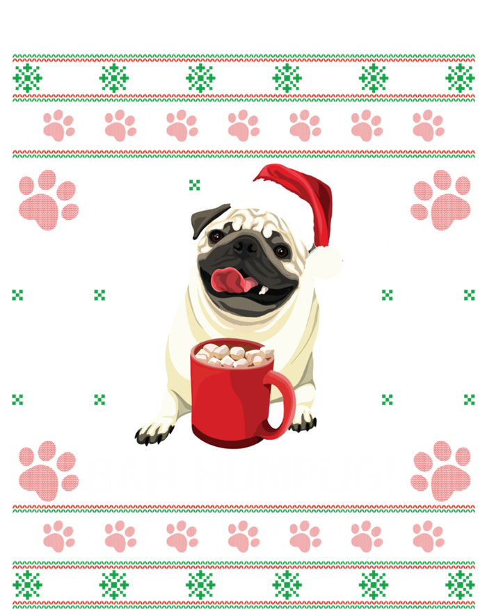 Bah Humpug Funny Pug Cute Dog Lover Ugly Christmas Cool Gift T-Shirt