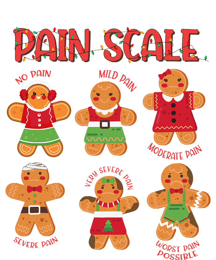 Funny Gingerbread Trauma Nurse Christmas Pain Scale Softstyle Adult Sport Polo