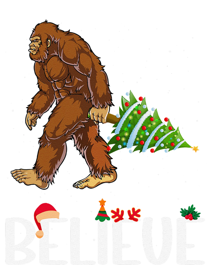 Funny Bigfoot Christmas Tree Lights Funny Sasquatch Believe T-Shirt