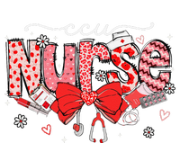 Ccu Nurse Stethoscope Coquette Bow Heart Valentine Nursing T-Shirt