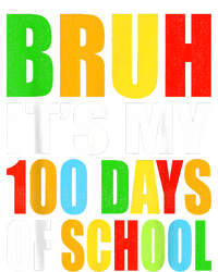 Bruh Its My 100 Days Of School Its 100th Day Of School Boy Performance Long Sleeve Polo