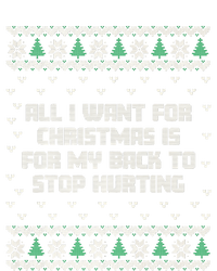 All I Want Is My Back To Stop Hurting Funny Christmas Premium Sweatshirt