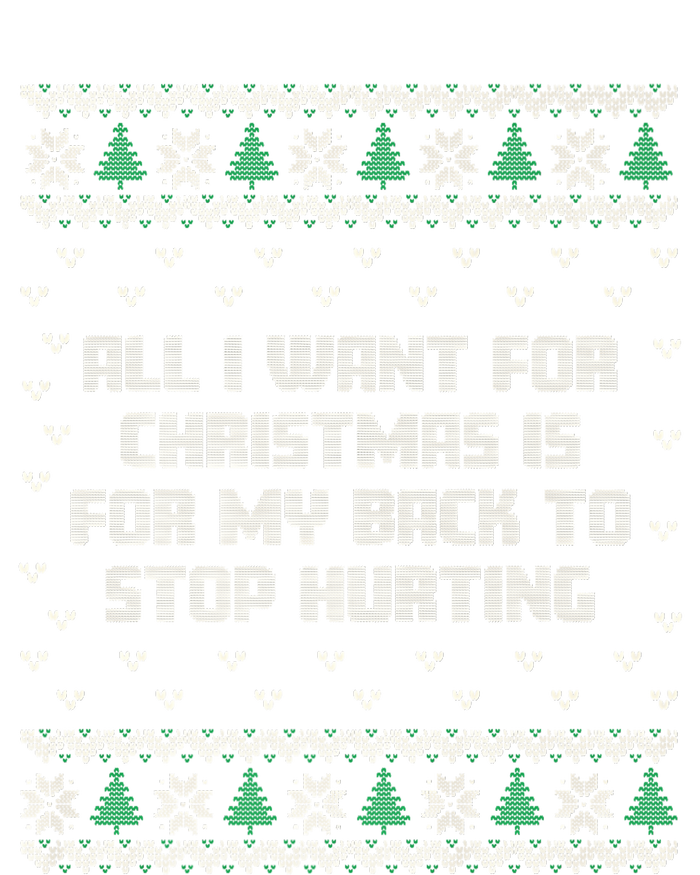 All I Want Is My Back To Stop Hurting Funny Christmas Premium Sweatshirt