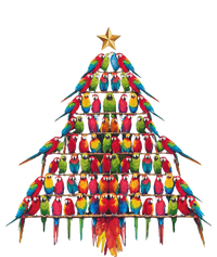 Parrot Christmas Tree Macaw Cockatiel Conure Xmas Lover T-Shirt