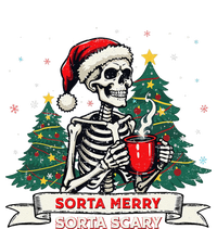 Sorta Merry Funny Skeleton Christmas Xmas Tree Coffee Lovers T-Shirt