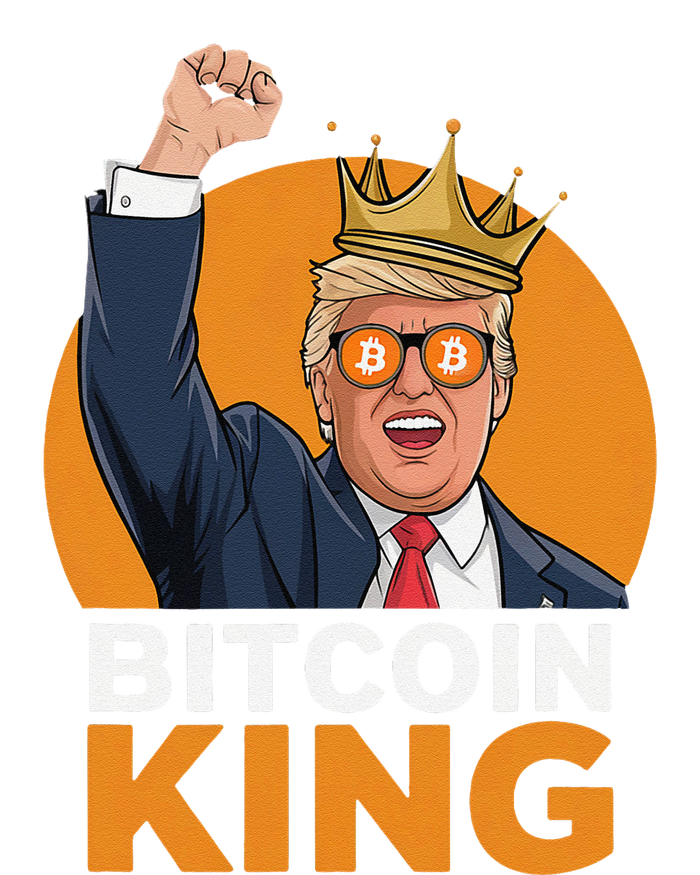 Kawaii Bitcoin King Trump Crypto Shades Bitcoin Evolution T-Shirt