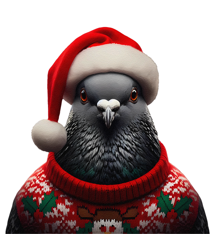 Pigeon With Santa Hat Christmas Xmas Bird Lover Owner Funny T-Shirt