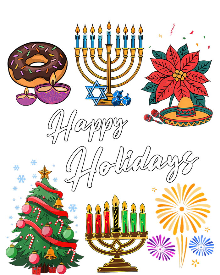 Happy Holidays Hanukkah Feliz Navidad Christmas Kwanzaa Poster