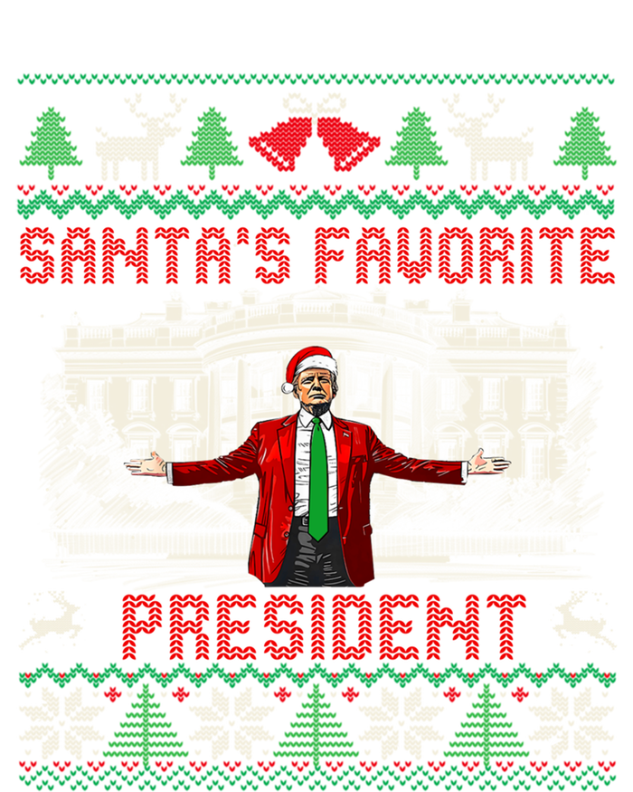 SantaS Favorite President Christmas Ugly Trump 47 Gift Button