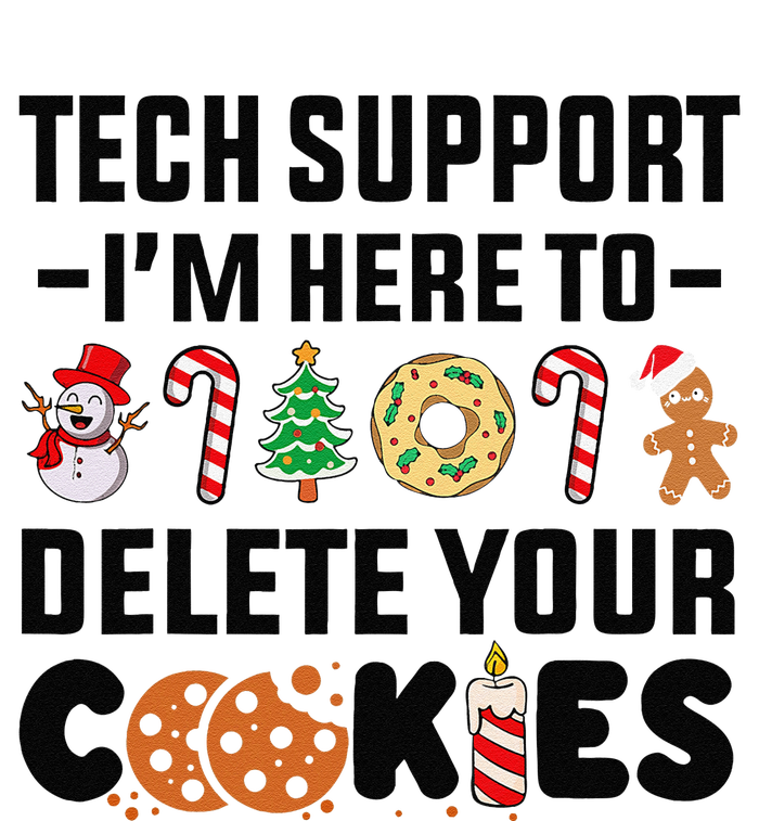 Christmas Tech Support Here To Delete Your Cookies Xmas Cool Cooling Performance Long Sleeve Crew