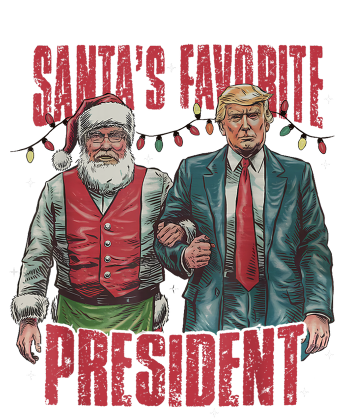 SantaS Favorite President Funny Trump Cool Gift T-Shirt