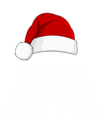 Christmas SantaS Favorite Hvac Tech Funny Pajama Technician Cute Gift T-Shirt