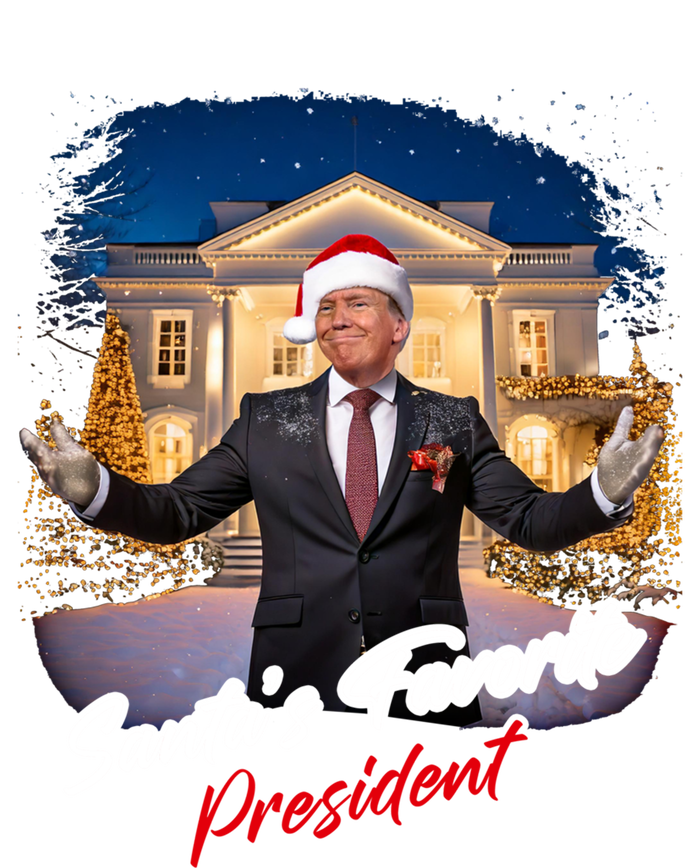 SantaS Favorite President – Christmas Trump Funny Graphic Cool Gift T-Shirt