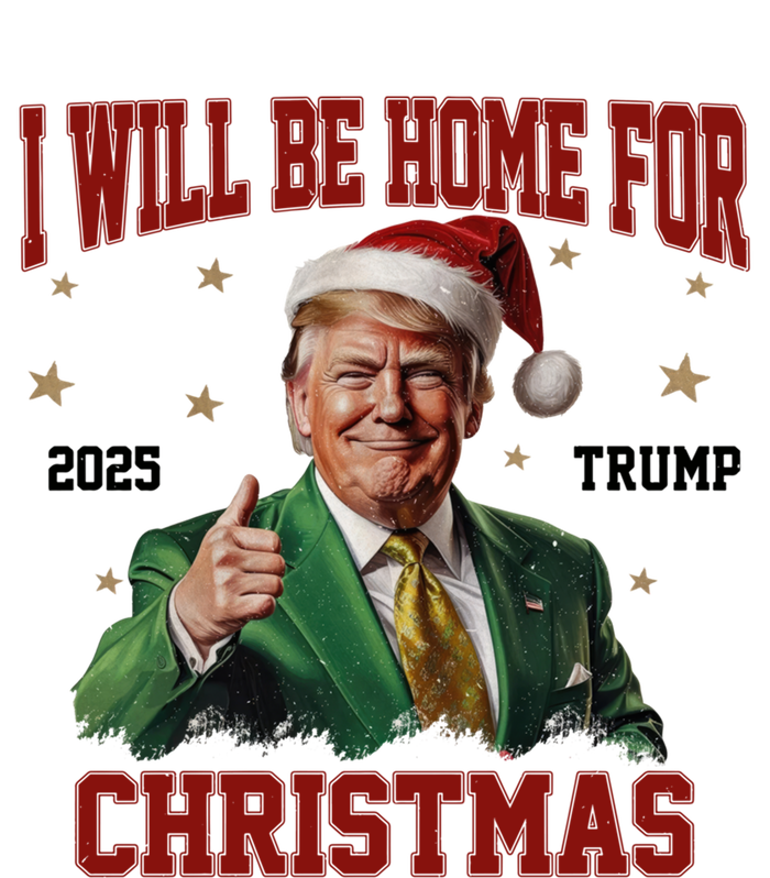 Trump 2024 I Will Be Home For Christmas Funny Santa Trump Cute Gift Doggie Tank