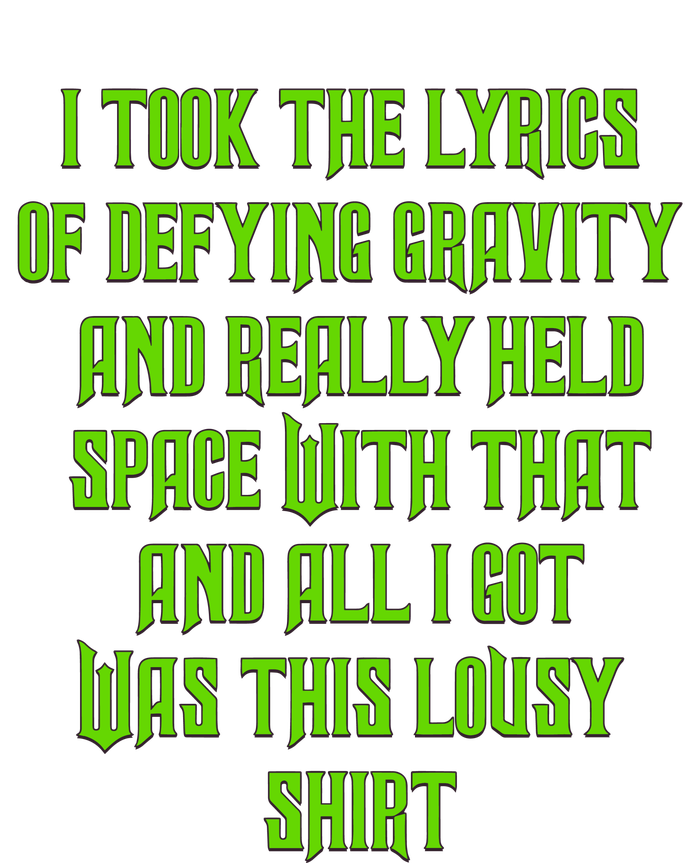 I Took The Lyrics Of Defying Gravity And Really Held Space With That Short Acrylic Beanie