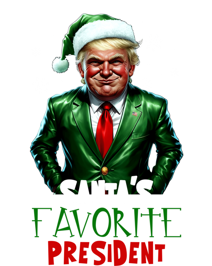 Trump As SantaS Favorite President 2024 Trump Elf Christmas Gift T-Shirt