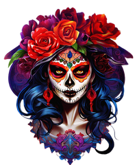 De Los Muertos La Catrina Day Of The Dead Sugar Skull T-Shirt