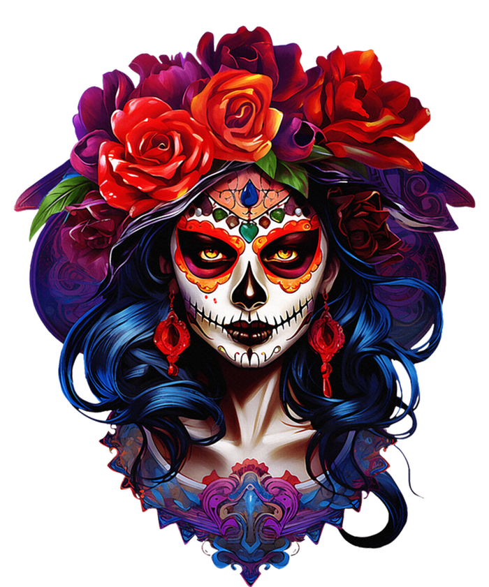 De Los Muertos La Catrina Day Of The Dead Sugar Skull T-Shirt