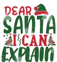 Dear Santa I Can Explain Funny Christmas Naughty Women's Flannel Pajama Set