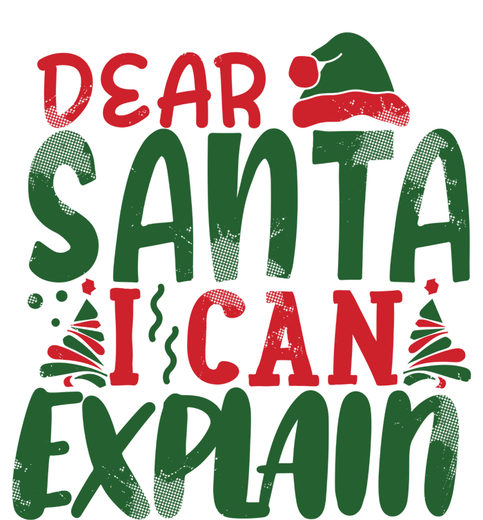 Dear Santa I Can Explain Funny Christmas Naughty Women's Flannel Pajama Set