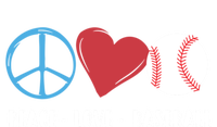 Peace Love Baseball Funny Baseball Lover Player Coach Fans Gift Sweatshirt