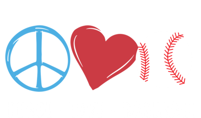 Peace Love Baseball Funny Baseball Lover Player Coach Fans Gift Sweatshirt