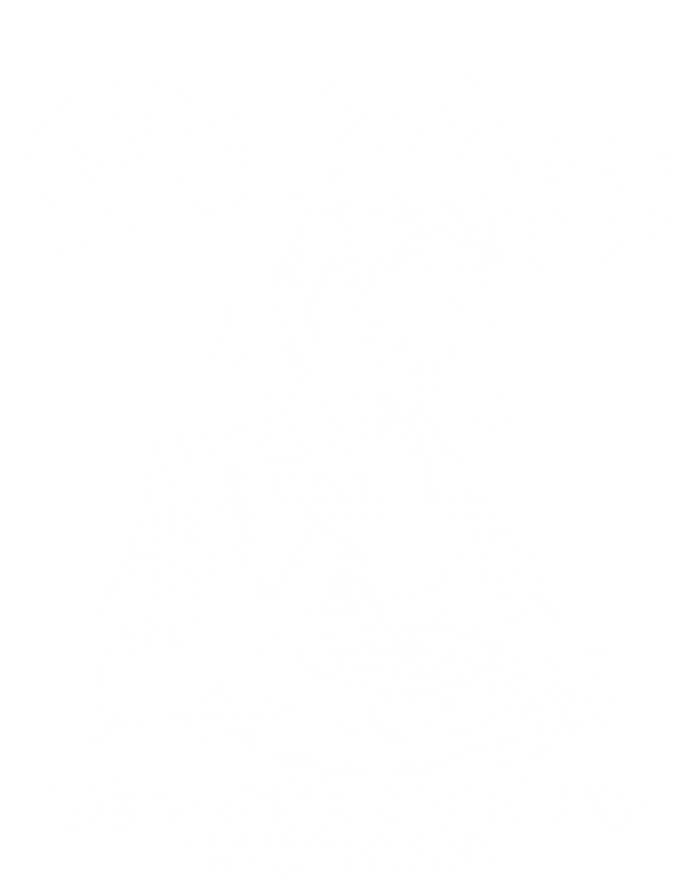 Funny Chef Baker Lady Baking Because Murder Is Wrong Vintage Meaningful Gift T-Shirt