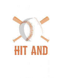 I Teach To Hit And Steal Funny Baseball Coach Dad Mom Cute Gift Tie Dye Hoodie