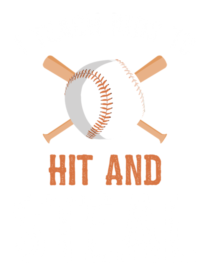 I Teach To Hit And Steal Funny Baseball Coach Dad Mom Cute Gift Tie Dye Hoodie