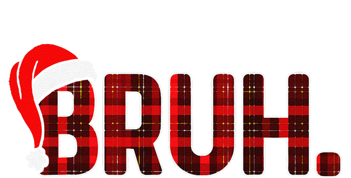 Bruh Funny Christmas Plaid Xmas Pajamas Gift Pajama Set