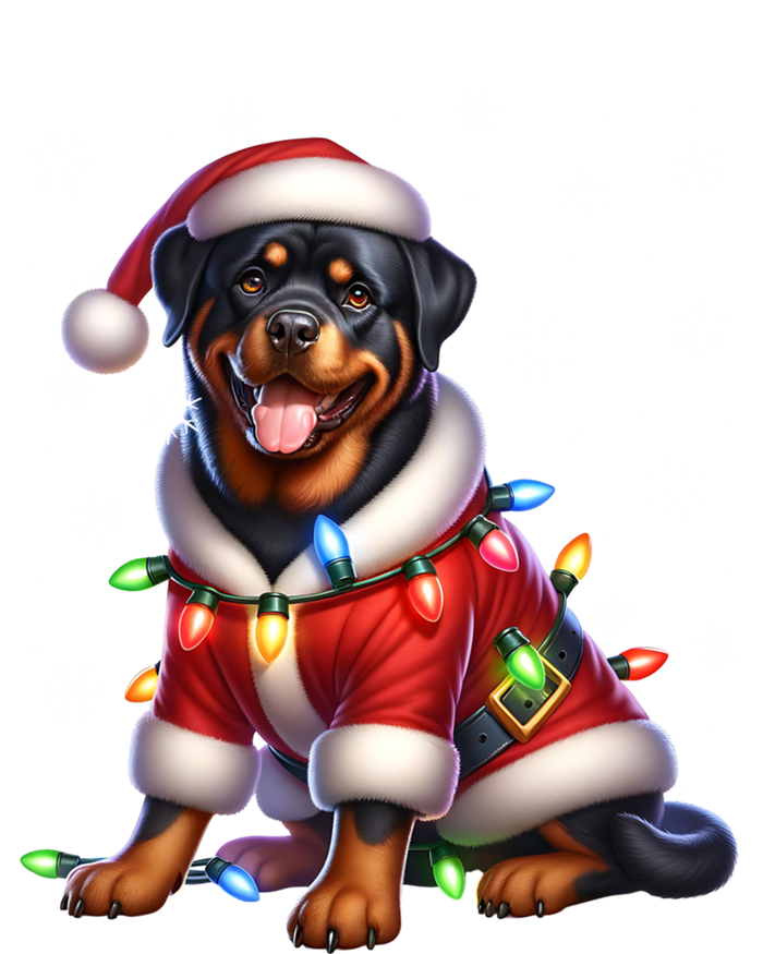 Rottweiler Santa Claus Rottweiler Costume Rottweiler Xmas Gift Full Zip Hoodie